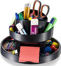 Recycled Rotary Organizer, 16 compartments, 10 1/4 x 6 3/4, Black