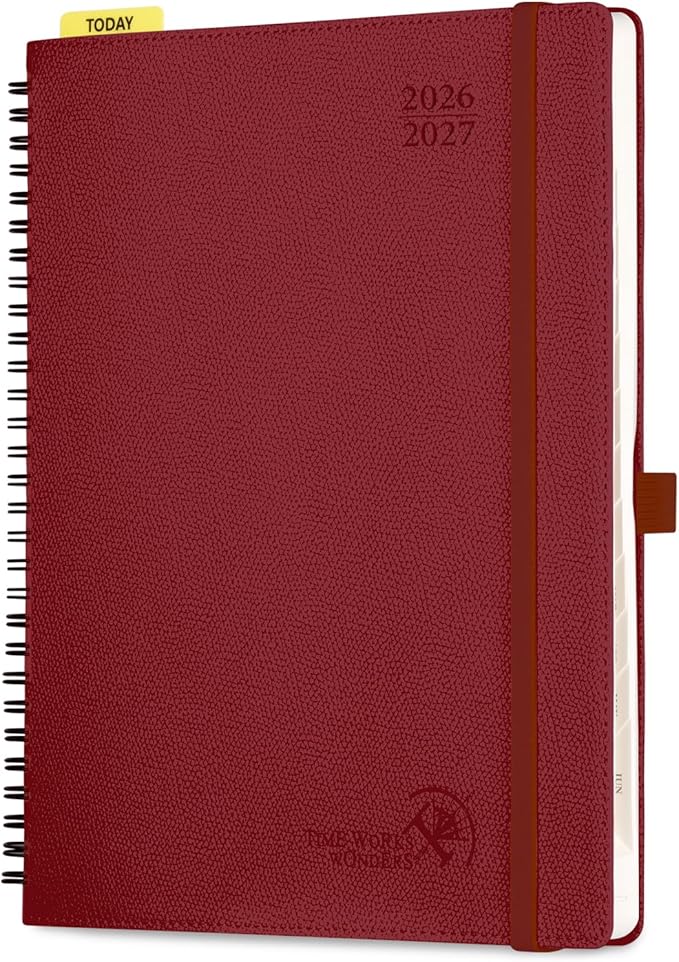 POPRUN Weekly Planner 2026-2027, 8.5" x 10.5" Academic Year Calendar Book