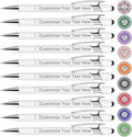 Qingxily Up to 300 Pcs Custom Pens Bulk Personalized Pens with Free Engraving Customized Stylus Ballpoint Pens with Your Name Text Message for Business Graduation Anniversaries-12 Pcs