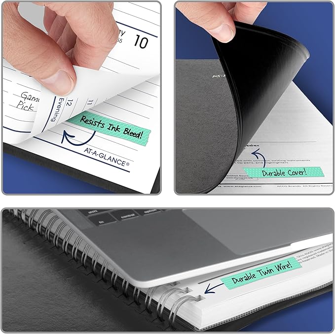 AT-A-GLANCE 2027 Appointment Book Planner, Weekly, 5" x 8", DayMinder, Black (G2000027)