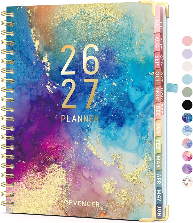 Jul 2026 - Dec 2027 Planner, Forvencer 18 Month Planner 2026-2027, 8.5"x11"