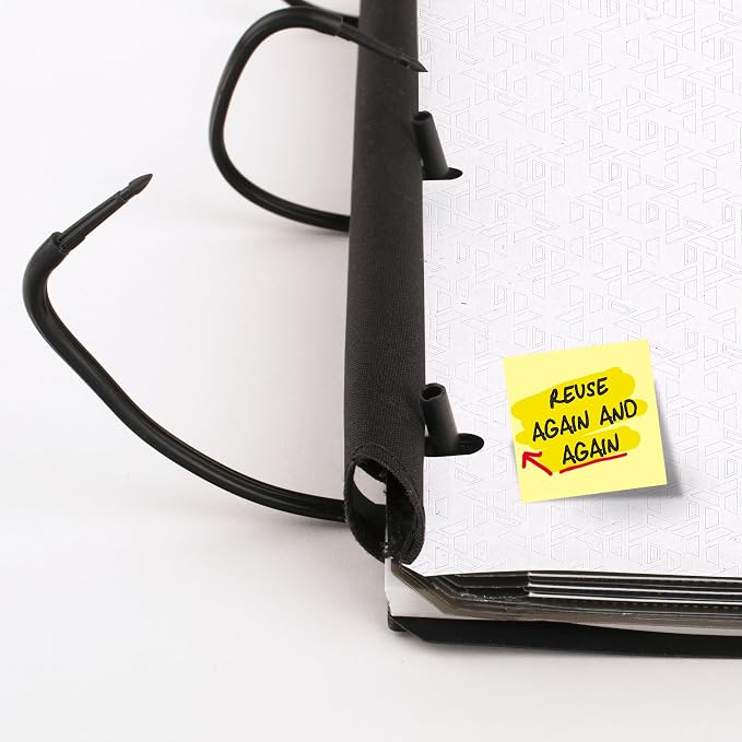 Five Star Flex Refillable Notebook + Study App, College Ruled Paper and 1 Inch TechLock Ring Binder with Customizable Cover, Pockets, Tabs and Dividers, 200 Sheet Capacity, White (29326AE2)