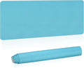 Patikil 48"x17" Dual Sided Desk Pad - Non-Slip Waterproof PU Leather Desk Protector Cover for Office/Home Work/Study, Blue