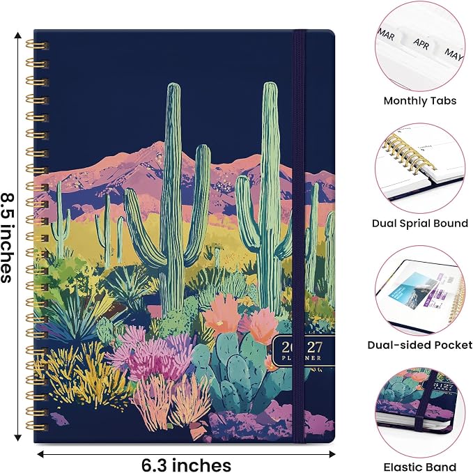 ZOTIA Planner 2026-2027 Weekly & Monthly Calendar Planner Jul 2026-Jun 2027