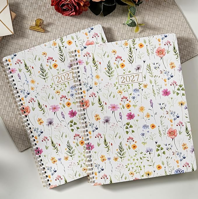 2027 Planner for Office, School, Home, Spiral Bound Weekly Monthly Calendar