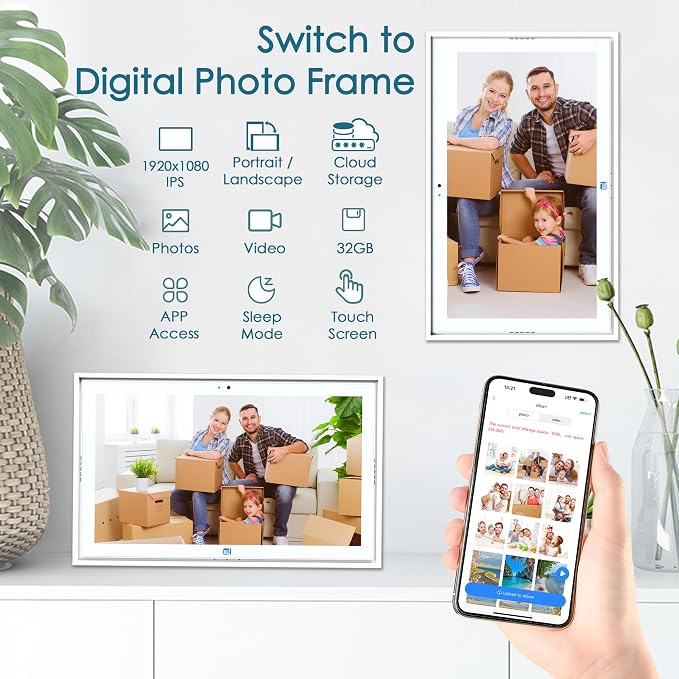 15.6" Digital Wall Calendar No Monthly Fee Family Hub Touchscreen