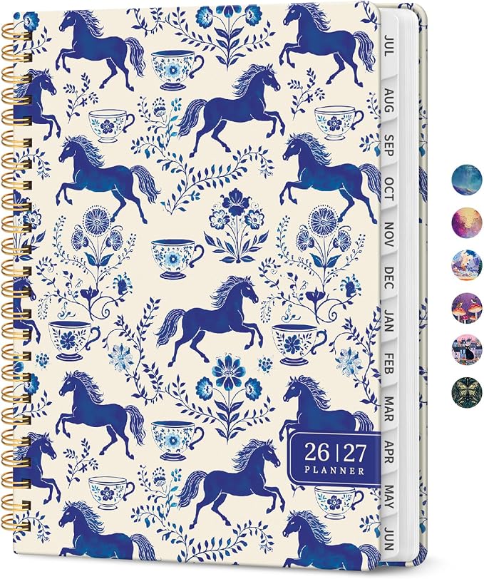Academic Planner 2026-2027, Jul 2026-Jun 2027 Monthly & Weekly Planner