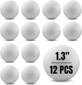 Hygloss Round Foam Balls for Crafts - 1.3-Inch White Craft Foam (XPS) for Arts Small Foam Balls for School Projects and DIY Crafts - Round Balls - 12 Pack of Foam Craft Spheres