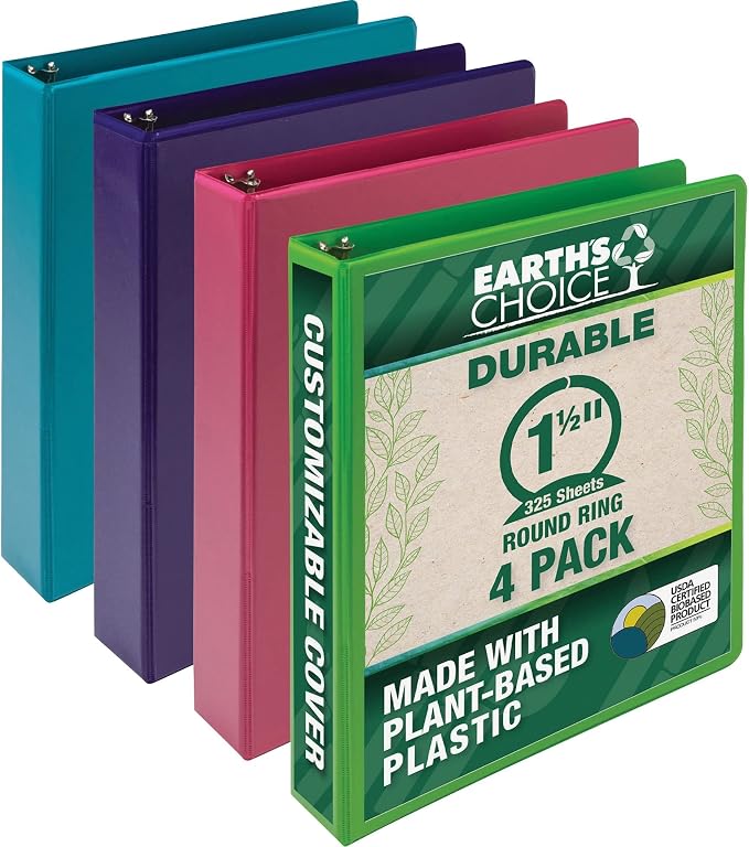 Samsill Earthchoice Durable View Binder