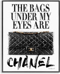 Stupell Industries Glam Bags Under My Eyes Black Bag Oversized Framed Giclee Texturized Art, Proudly Made in USA | Stupell Industries · By Amanda Greenwood · Ready to hang · Fun gift for fashion lovers · Made in USA