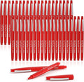 Lelix Felt Tip Pens, 40 Red Pack, 0.7mm Medium Point, Felt Tip Markers Pens for Journaling, Writing, Note Taking, Planner, Perfect for School Office and Art Supplies