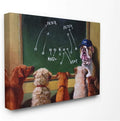 The Stupell Home Decor Collection Dog Football Team New Tricks Practice Painting Stretched Canvas Wall Art, Multi-Color | Stupell Industries | 40 x 30 Inches, Easy to Hang and Sturdy, Made in USA, by Lucia Heffernan