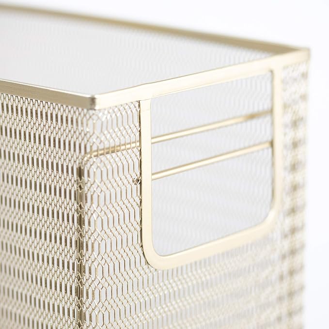 BLU MONACO | Gold Desk File Folder Organizer Set | Desktop Hanging File Organizer with Letter Size Holder | Hanging File Folders Organizer Office Accessories