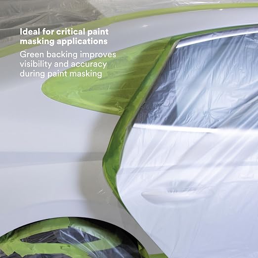 3M High Performance Green Masking Tape 401+, 24 mm x 55 m, 6.7 mil | 24 Roll/Case, Superior Adhesion, Clean Removal, Highly Conformable, Paint-Bleed Resistant
