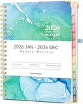 Forvencer 2026 Planner, Weekly and Monthly Calendar Planner for Women | Jan 2026 - Dec 2026, 8.5x11", Hardcover Planning Agenda book, Cute Journal Organizer Notebook for Office School