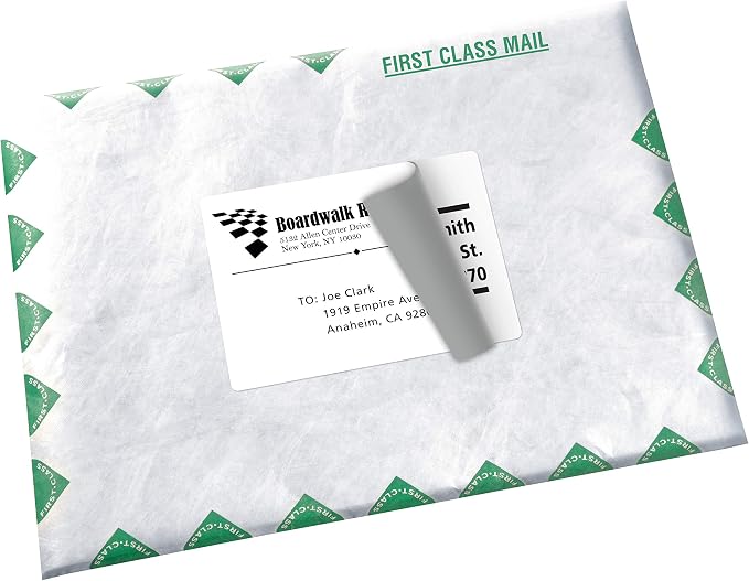 Avery Shipping Address Labels, Laser Printers, 2,000 Labels, 3-1/2 x 5, Permanent Adhesive, TrueBlock (5-Pack 5168)