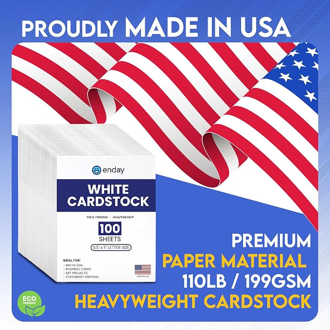 White Cardstock Paper 100 Sheets 8.5 x 11, Thick White Cardstock 110LB, Heavyweight Cardstock Paper for Invitations, Crafts, Printing, Business Cards, Art Projects Valentines Day Cards!