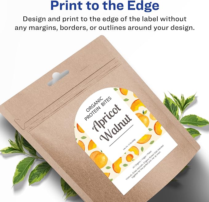 Avery Arched Wine Labels, Sure Feed Technology for Laser Printers, 4.75" x 3.5", 40 White Labels (22826)