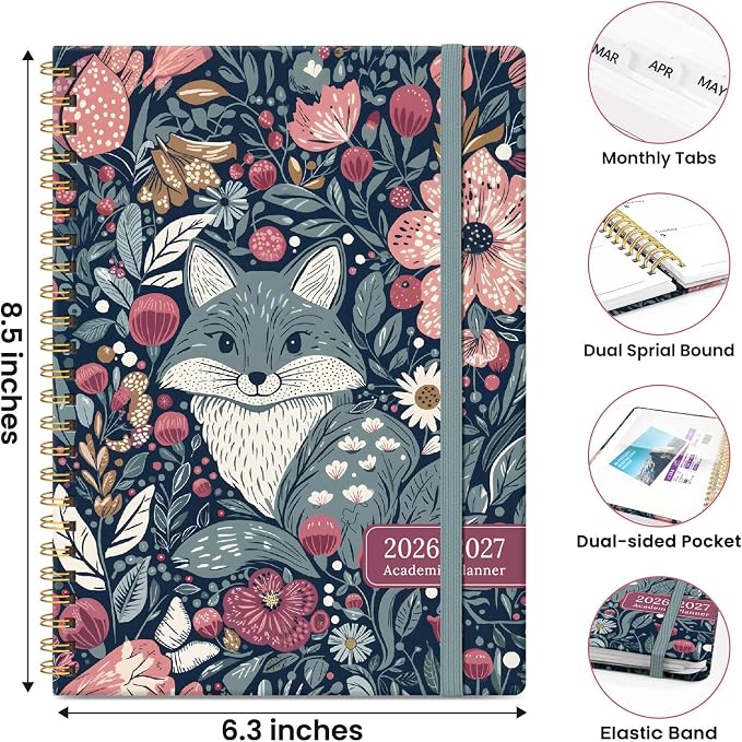 ZOTIA Planner 2026-2027 Weekly & Monthly Calendar Planner Jul 2026-Jun 2027