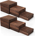 Barydat 6 Pcs Wood Display Risers Stackable Stand Box | Rustic Tiered Stands, Buffet Dessert Riser, Jewelry Stepped Boxes, Collectibles Figures Show, Elevated Platforms Catering