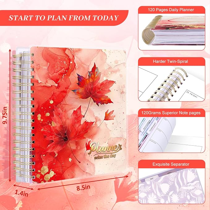 Arundhati Planner 2026-2027, 18 Months Large Daily Weekly Monthly Organizer