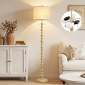 Luvkczc Vintage Floor Lamp for Living Room Bedroom, 62" Retro Standing Lamp with 2 Pull Chain Switches, Corner Lamp for Farmhouse, Includes 9W LED Bulb