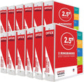 2.5 Inch 3 Ring Binder 12 Pack, Holds 475 Sheets, Round Ring, White | Presentation Binder, Customizable Clear View, PVC-Free, Gap-Free Rings, Inside Pockets, Fits 8.5x11, Assembled in USA
