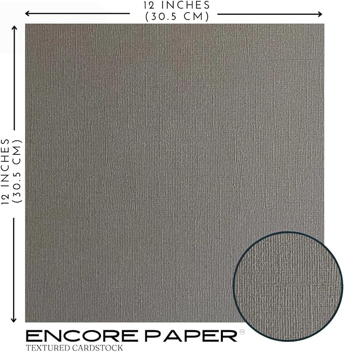 Dolphin—12x12 Textured Cardstock | 80lb Textured Gray Scrapbook Paper | Premium Cardstock for Cricut Cutting | 25 Sheets