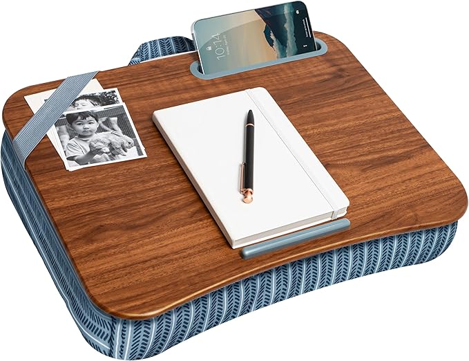 LAPGEAR Designer Lap Desk – Arrow Stripes, Fits 15.6” Laptops
