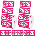 1000pcs 2026 Year Stickers, 3/4x1-1/2 Inch 26 Year Colored Self-Adhesive Stickers File Folder Labels Decals for Tab File Folders Office Supplies (Rose Red)
