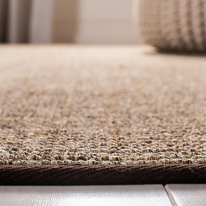 Martha Stewart x SAFAVIEH Area Rug Collection - 4' x 6', Light Brown, Sisal & Jute, Farmhouse Style, Ideal for Living Room, Foyer, Bedroom, Accent Space (MSR9501T)