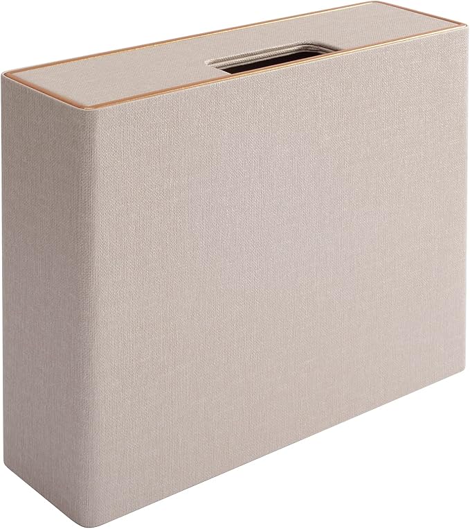 PU Leather Stackable Organizer Drawer,Executive Office Supplies Desktop Filing A4 File Cabinet/Holder for Jewelry/Bill/Paper/Documents/Makeup Home Decor Stationery Storage Box,Beige