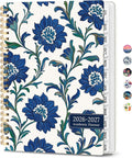 Planner 2026-2027, Academic Year Monthly & Weekly Planner Caledndar, July 2026 - June 2027, Hardcover Large Planning Agenda Book with Tabs for School Office Supplies, 8.5" x 11" - Cobalt Florals