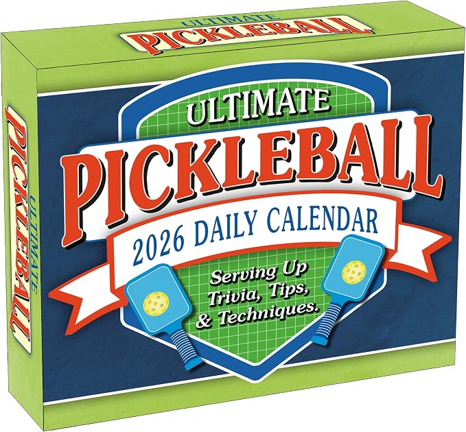 Ultimate Pickleball 2026 Daily Desk Calendar: Boxed Page-a-Day Sports Trivia Calendar with Day-to-Day Tips, Techniques & Fun Facts for Pickleball Players