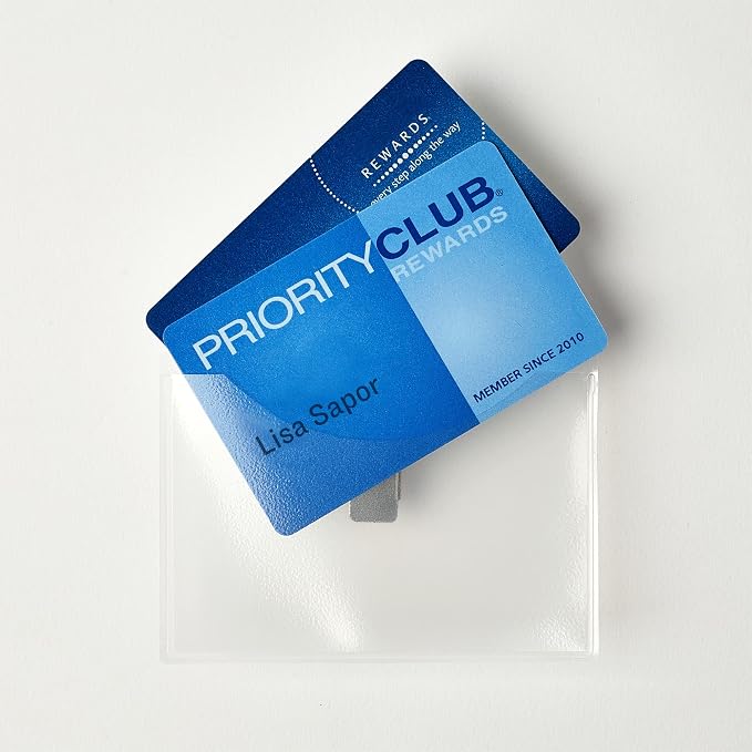 Avery® Customizable Name Badge Clips, 3" x 4", White, 2 Packs, 80 Printable Inserts and Badge Holders with Clips Total (21879)