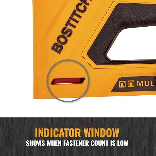 BOSTITCH Heavy Duty Staple Gun, Manual 4 in 1 Flyweight Squeeze Tacker (BTHT80277)