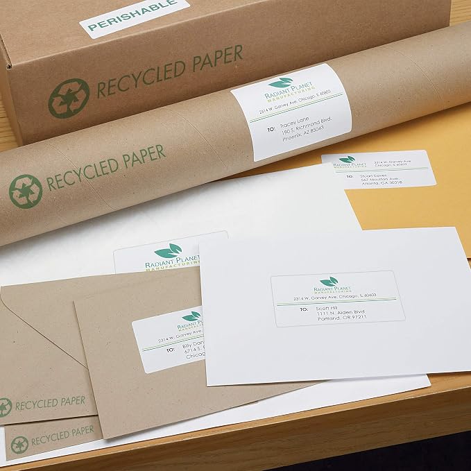 Avery Printable Shipping Labels with Sure Feed, 2" x 4" Customizable Stickers, White, 500 Blank Mailing Labels Total, Great for Mailing, Shipping, and More (2-Pack of 8163)