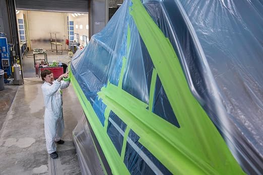 3M High Performance Green Masking Tape 401+, 6 mm x 55 m, 96 Rolls per case Bulk | 6.7 mil, Superior Adhesion, Clean Removal, Highly Conformable, Paint-Bleed Resistant