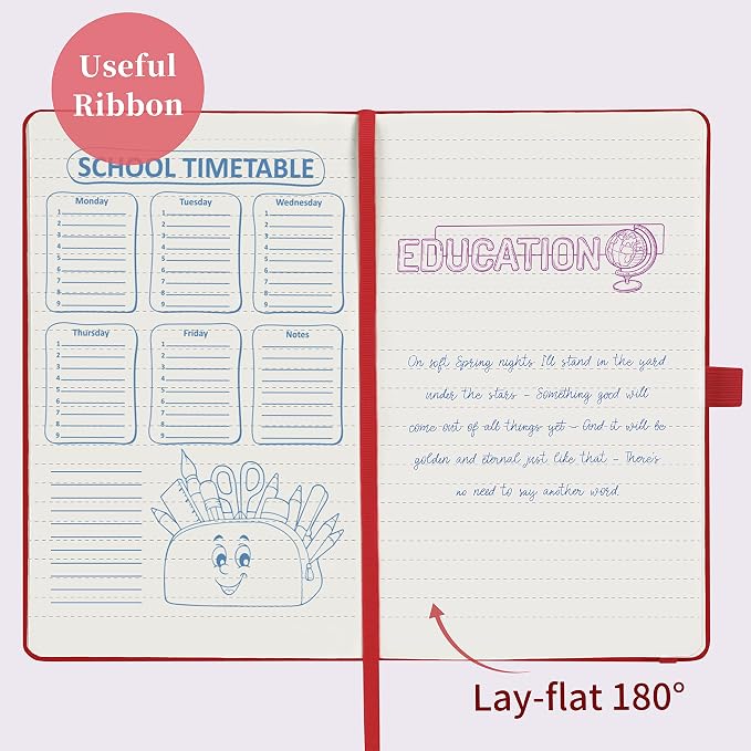 Ruled Notebook/Journal - Classic Lined Journal/Notebook, 5.3'' x 8.26''