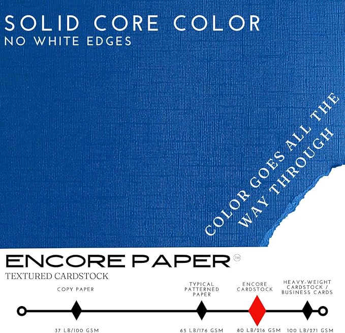 Lapis—12x12 Textured Cardstock | 80lb Textured Blue Scrapbook Paper | Premium Cardstock for Cricut Cutting | 25 Sheets
