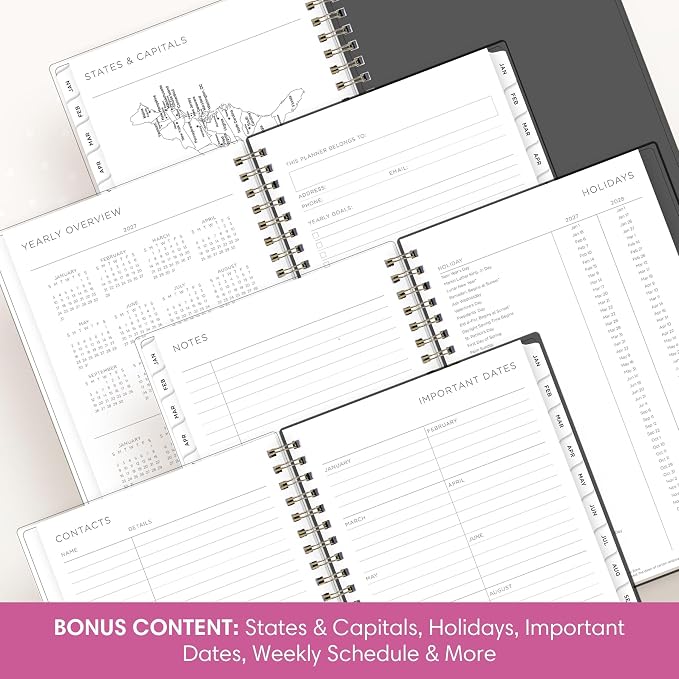 Blue Sky 2027 Weekly & Monthly Planner Calendar, 5"x8", Midnight Garden