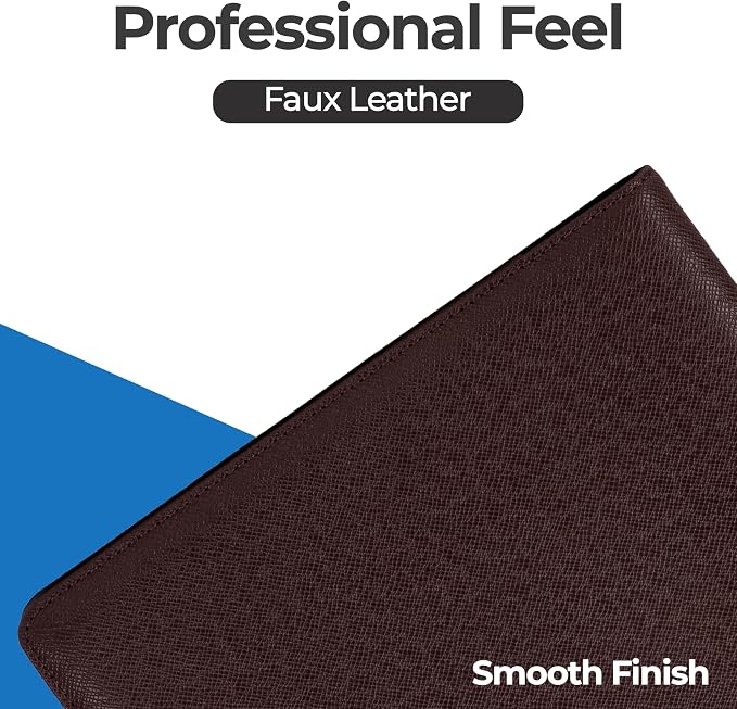 Case-it Business Padfolio | Letter Size | PAD-14 Brown | Premier, Letter Size Writing Pad, School & Office