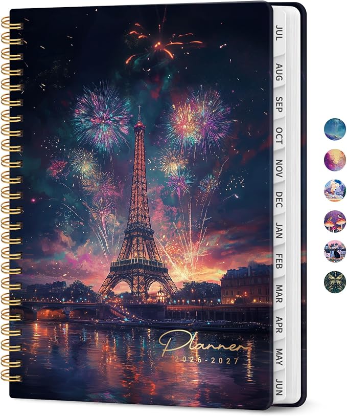 Academic Planner 2026-2027, Jul 2026-Jun 2027 Monthly & Weekly Planner