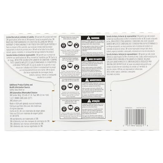 3M Wetordry Abrasive Sheet, 02624, 2000+ Grade, 5 1/2 in x 9 in | 50 Heavy Duty Sandpaper Sheets, for Auto Sanding, Metal Sanding, Finishing, Paint Prep