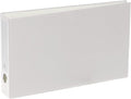 3-Ring Premium Ledger Binder for 11" x 17" Paper - White, by Bindertek | 2" Spine Width, 325 Sheet Capacity, 1.25" D-Rings, Linen-Textured Covers, Steel Reinforced Edges, Spine Label Included