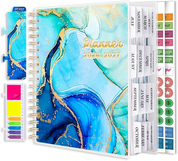 Planner 2026-2027, 18 Months Academic Daily Weekly Monthly Calendar Planner