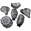 S&S Worldwide-PS1417 Velvet Art Everyday Ornaments (Pack of 24)