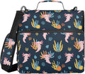 Zipper Binder Bag 3 Ring File Folder Portfolio Organizer Zippered Binder Bags with Strap Fits Laptop Women Men