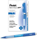 Pentel Twist-Erase Express Mechanical Pencil (0.9mm) Fashion Color, Sky Blue Barrel, Box of 12 (QE419S)