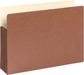 Smead File Pocket, Straight-Cut Tab, 3-1/2" Expansion, Legal Size, Redrope, 10 per Box (74264) (Pack of 5)
